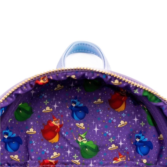 Loungefly Sleeping Beauty Castle Backpack Aurora, NWT - Picture 3 of 4